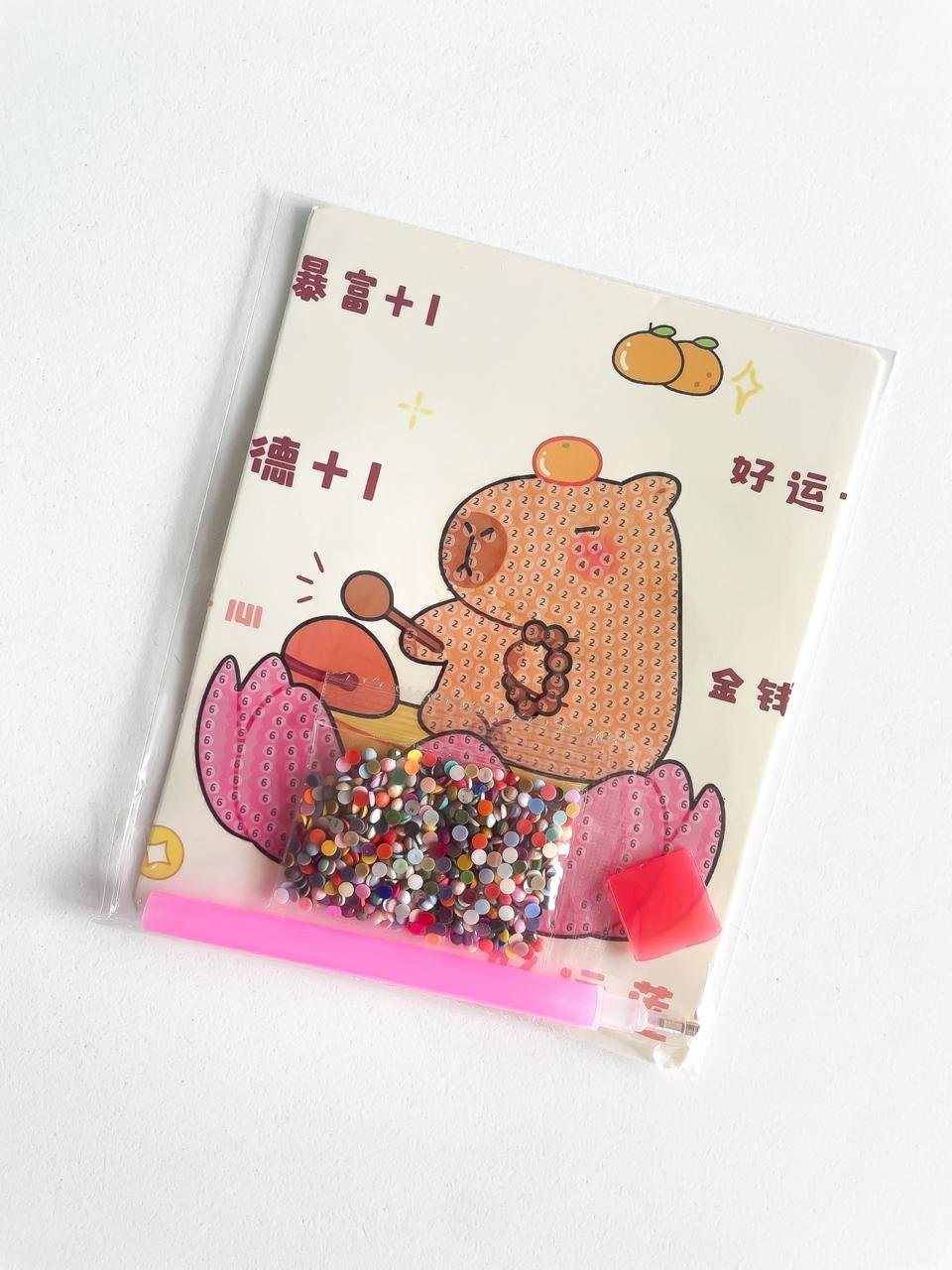 Pintura 5D con gemas Capibara x 2 - Imagen 2