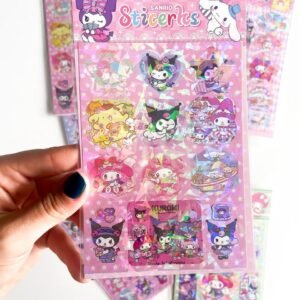 Stickers Kuromi / My Melody surtidos x 2