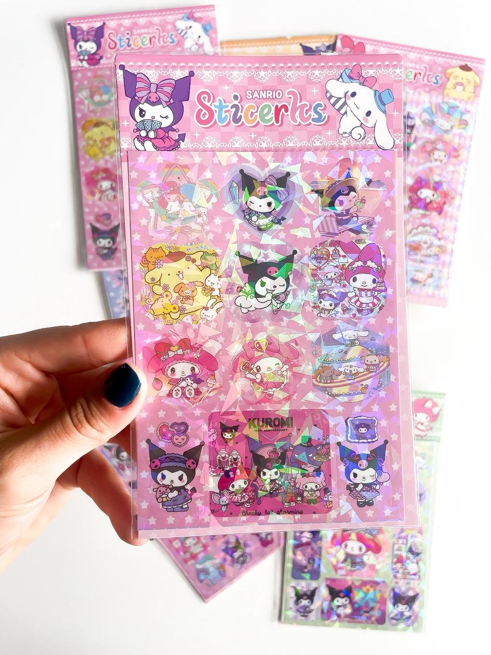 Stickers Kuromi / My Melody surtidos x 2