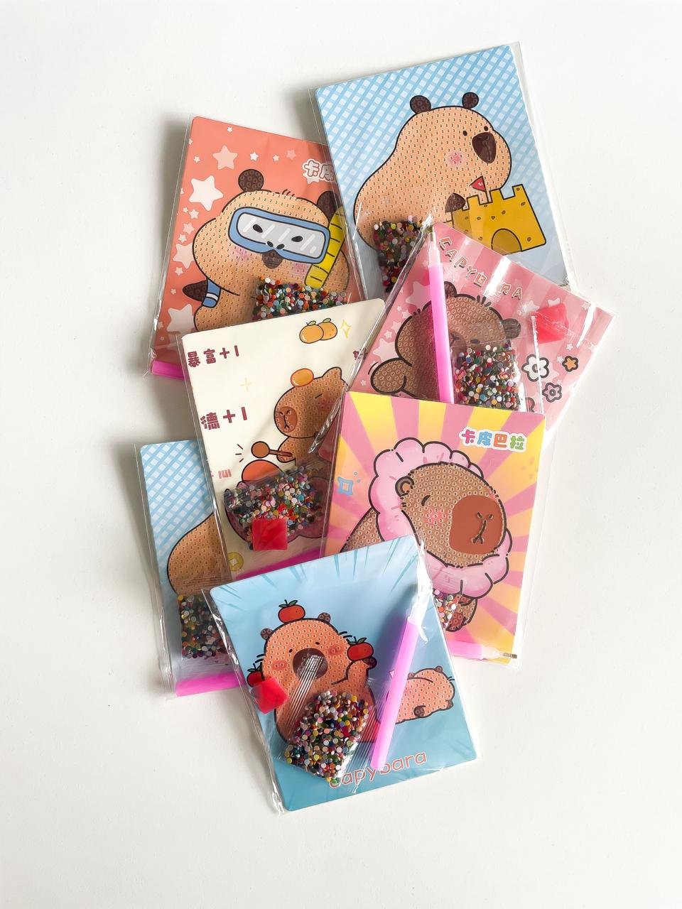 Pintura 5D con gemas Capibara x 2 - Imagen 3